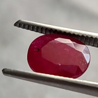 2.02 Carats Oval Cut Red Ruby Heated Mozambique GGI Certified