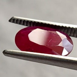 2.08 Carats Oval Cut Red Ruby Heated Mozambique GGI Certified