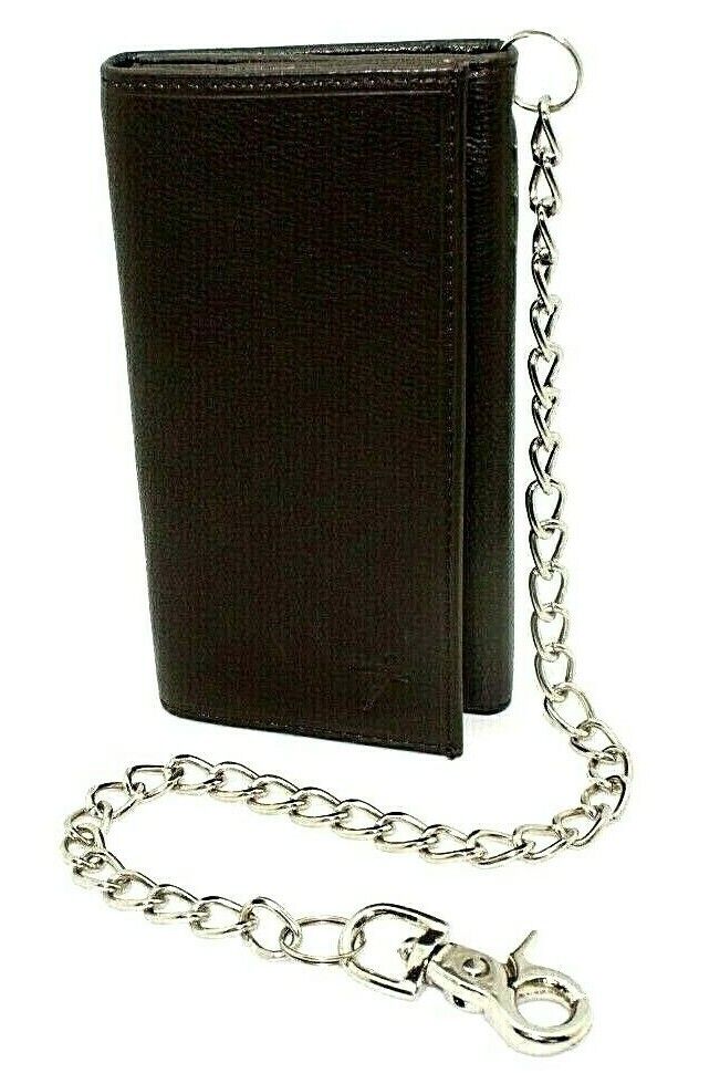 Long Size leather Chain Wallet for Men