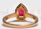 21K Solid Gold Ring for Women GIA Certified 0.95 CTS Old Burma Ruby 5.2 Grams Size 17.25 / 8.25